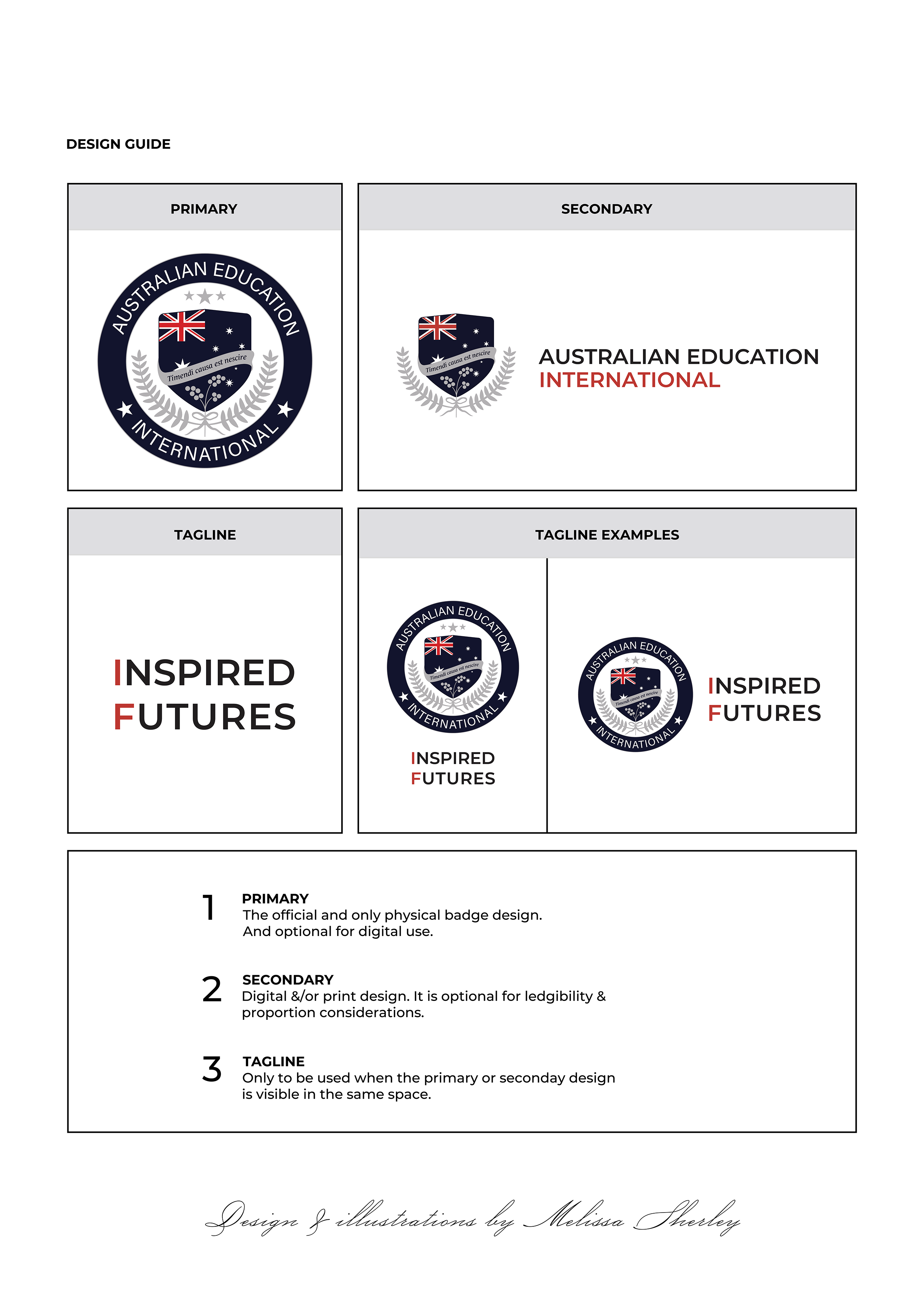Australian Education Internation Design Guide by Melissa Sherley