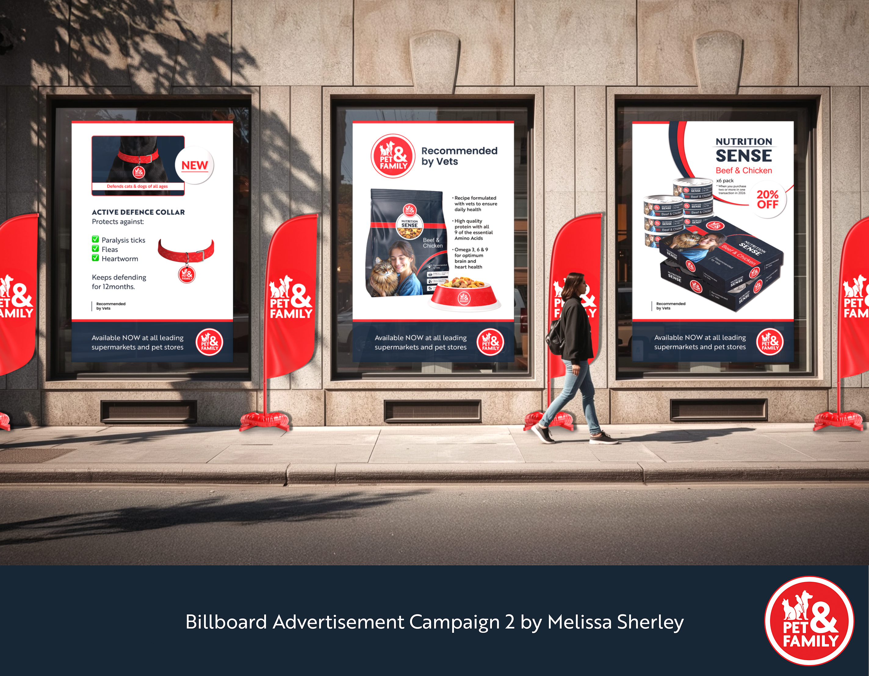 Pet & Family campaign billboard designs by Graphic Designer Melissa Sherley