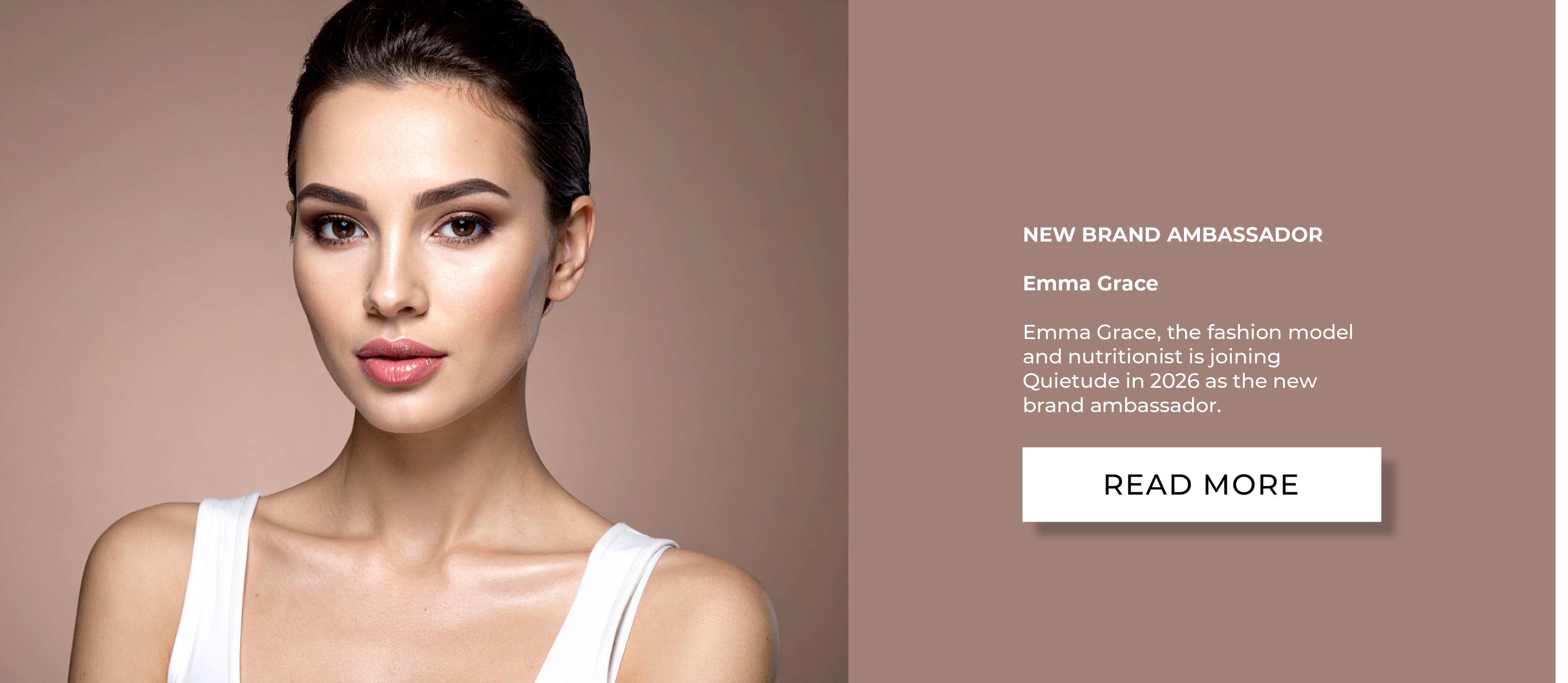 Quietude's NEW Brand Ambassador content design by Melissa Sherley