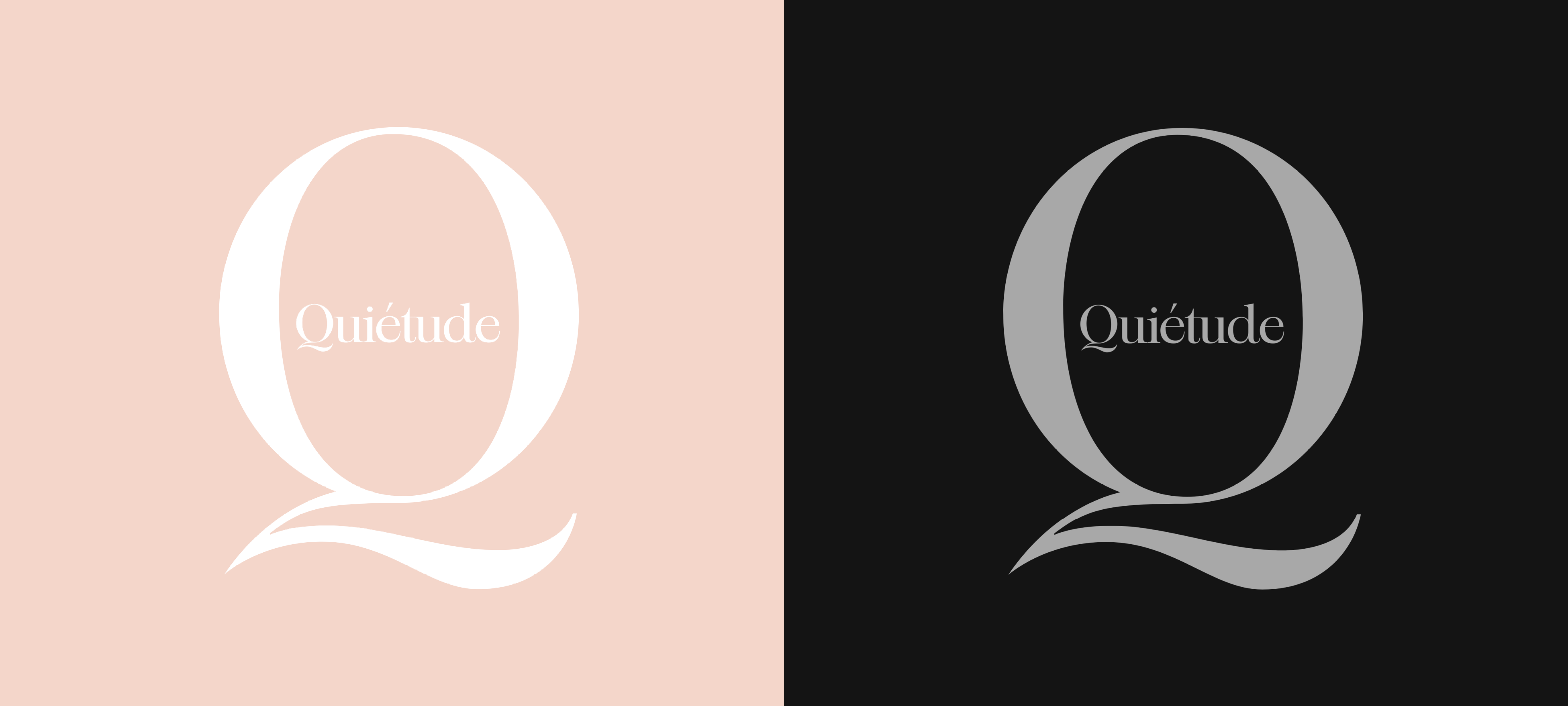 Quietude logo design by Melissa Sherley