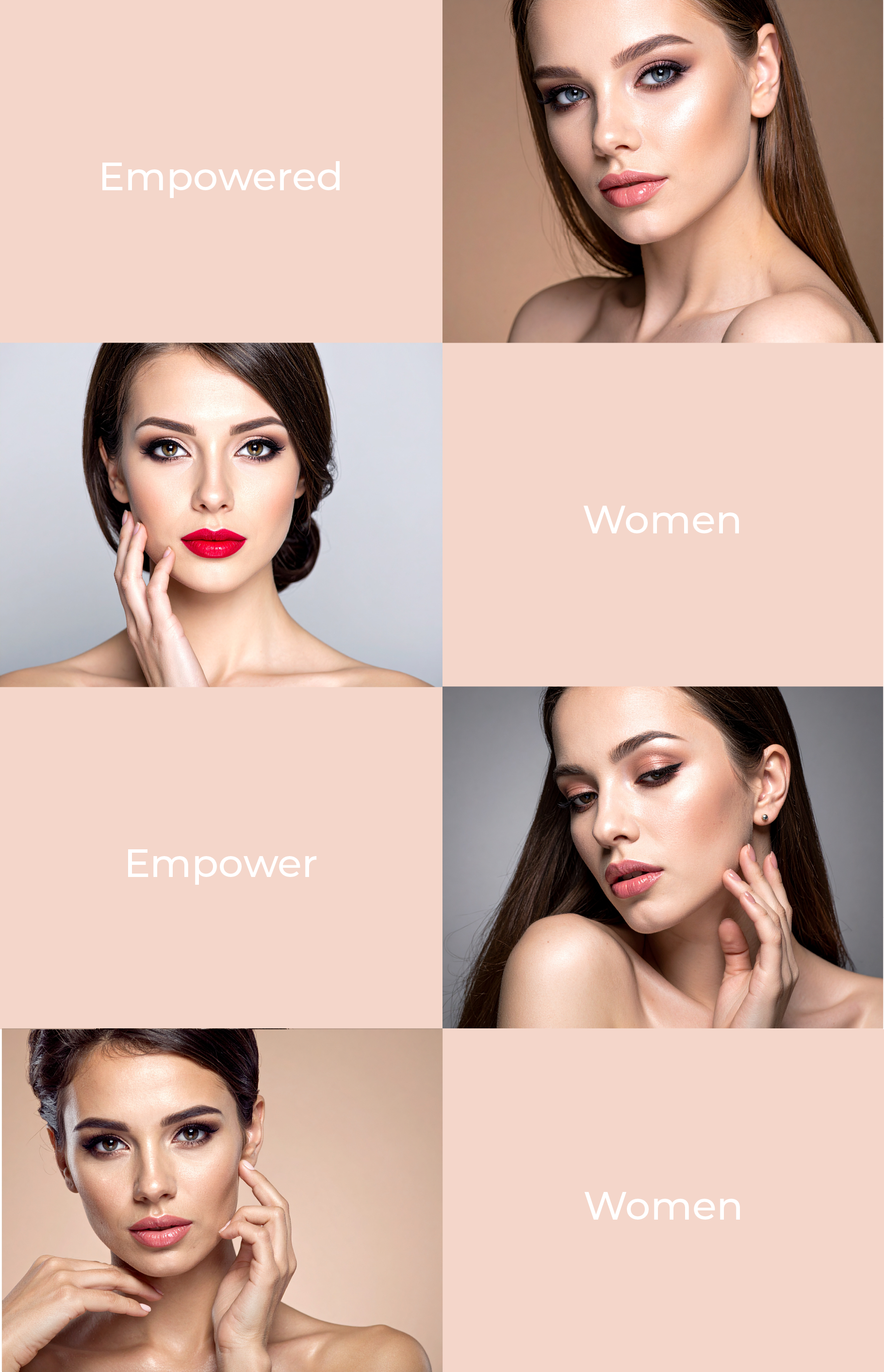 Quietude's 'Empowered women empower women' content design by Melissa Sherley